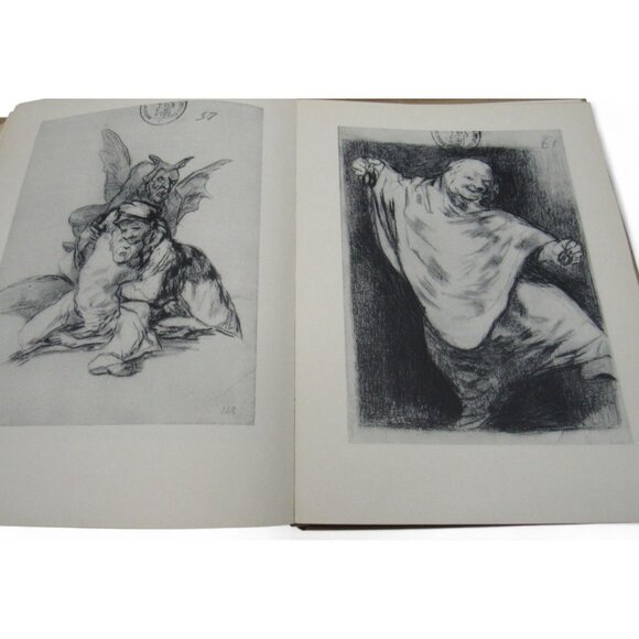 Vintage GOYA DRAWINGS Prado Book 1947 Softcover André Malraux Introduction 11" - Picture 6 of 13